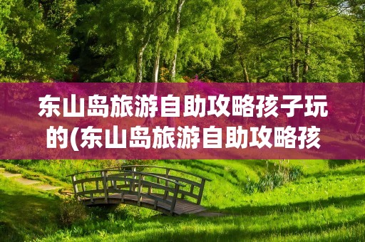 东山岛旅游自助攻略孩子玩的(东山岛旅游自助攻略孩子玩的地方在哪)