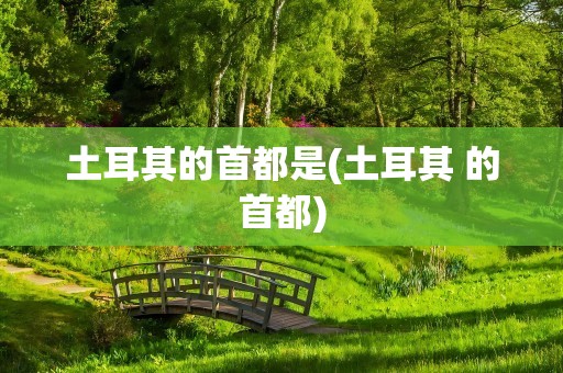 土耳其的首都是(土耳其 的首都)