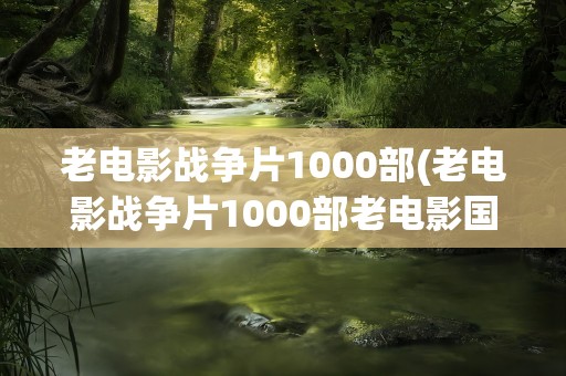 老电影战争片1000部(老电影战争片1000部老电影国产)