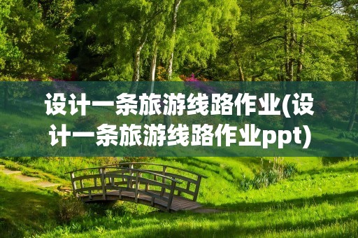 设计一条旅游线路作业(设计一条旅游线路作业ppt)