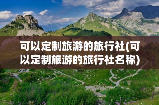 可以定制旅游的旅行社(可以定制旅游的旅行社名称)