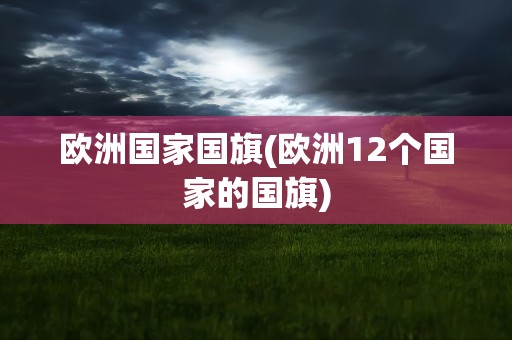 欧洲国家国旗(欧洲12个国家的国旗)