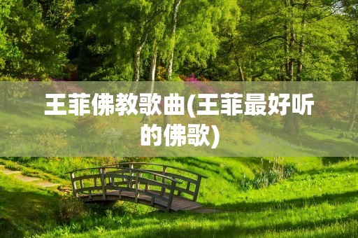 王菲佛教歌曲(王菲最好听的佛歌)