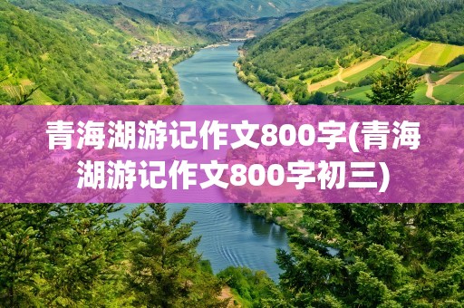 青海湖游记作文800字(青海湖游记作文800字初三)