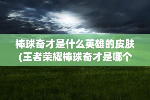 棒球奇才是什么英雄的皮肤(王者荣耀棒球奇才是哪个英雄的皮肤)