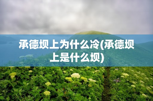 承德坝上为什么冷(承德坝上是什么坝)