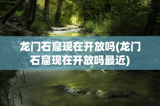 龙门石窟现在开放吗(龙门石窟现在开放吗最近)