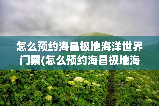 怎么预约海昌极地海洋世界门票(怎么预约海昌极地海洋世界门票呢)