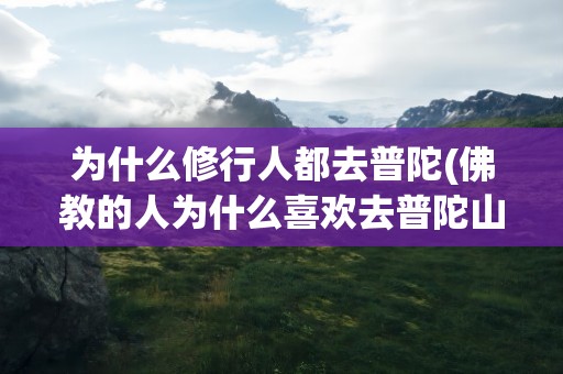 为什么修行人都去普陀(佛教的人为什么喜欢去普陀山)