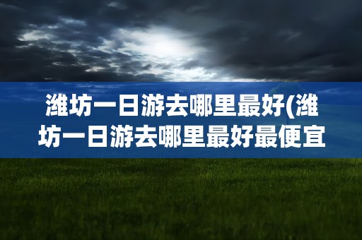 潍坊一日游去哪里最好(潍坊一日游去哪里最好最便宜)