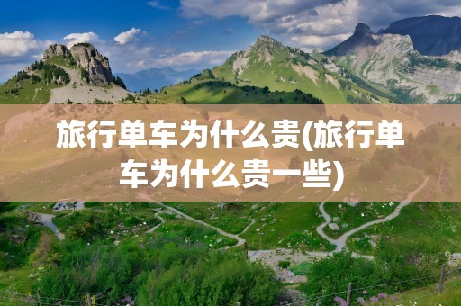 旅行单车为什么贵(旅行单车为什么贵一些)