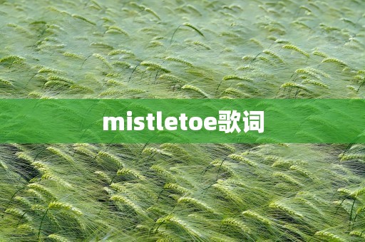 mistletoe歌词