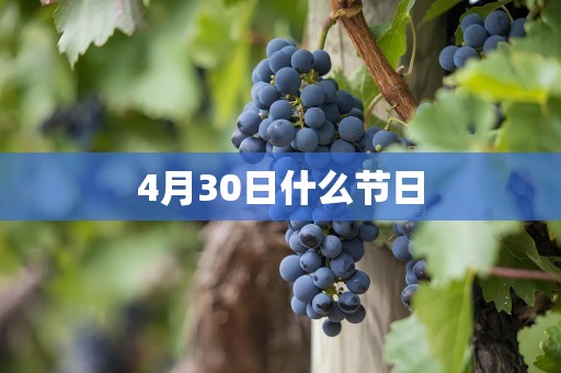 4月30日什么节日