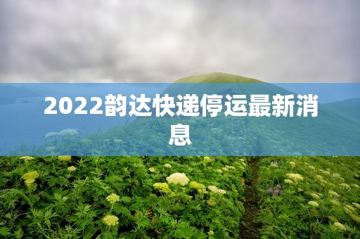 2022韵达快递停运最新消息