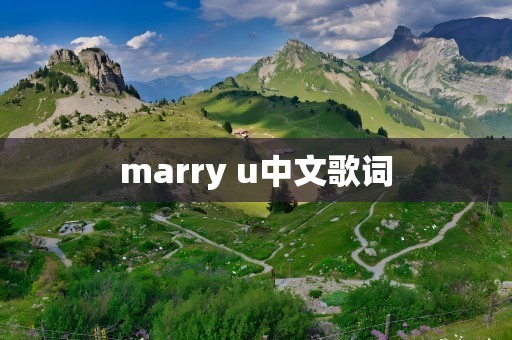 marry u中文歌词