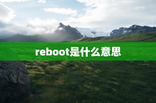 reboot是什么意思