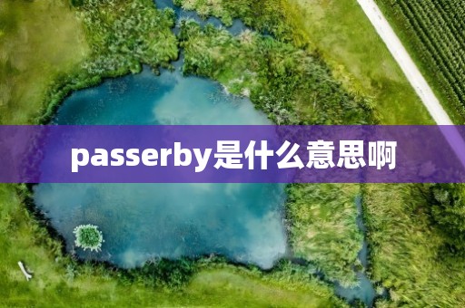 passerby是什么意思啊