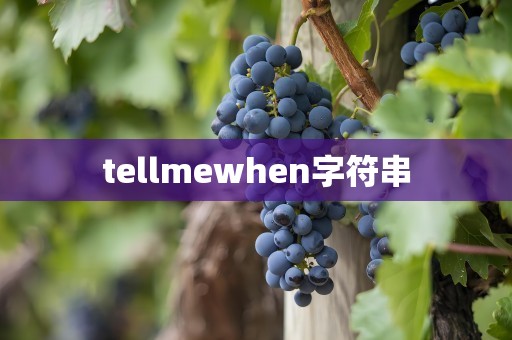 tellmewhen字符串