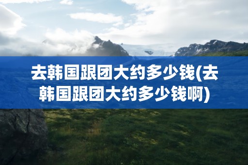 去韩国跟团大约多少钱(去韩国跟团大约多少钱啊)