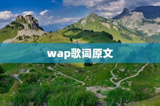 wap歌词原文