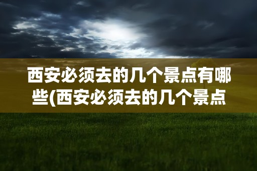 西安必须去的几个景点有哪些(西安必须去的几个景点有哪些呢)