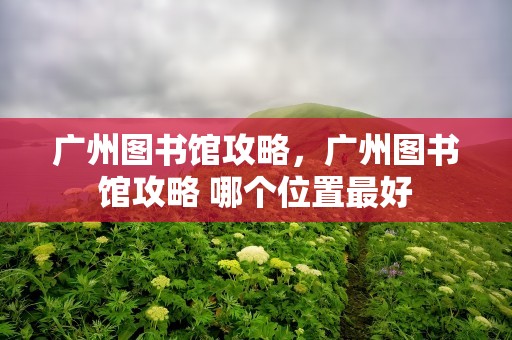 广州图书馆攻略，广州图书馆攻略 哪个位置最好