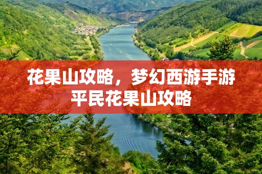 花果山攻略，梦幻西游手游平民花果山攻略