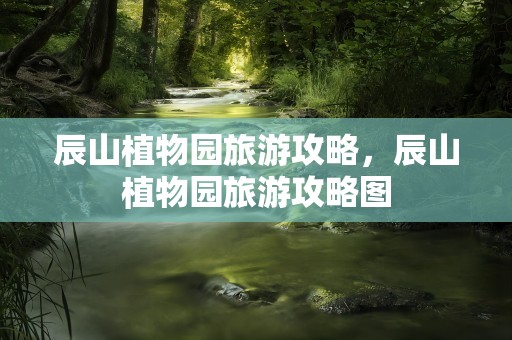 辰山植物园旅游攻略，辰山植物园旅游攻略图