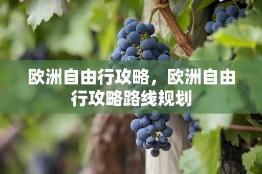 欧洲自由行攻略，欧洲自由行攻略路线规划