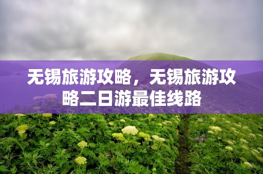 无锡旅游攻略，无锡旅游攻略二日游最佳线路