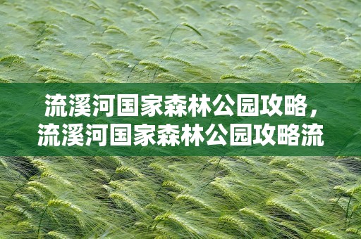 流溪河国家森林公园攻略，流溪河国家森林公园攻略流溪河