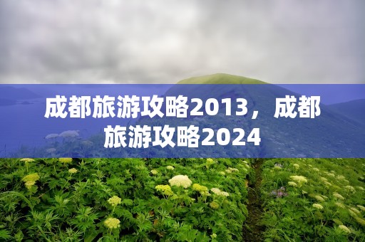 成都旅游攻略2013，成都旅游攻略2024