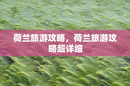 荷兰旅游攻略，荷兰旅游攻略超详细