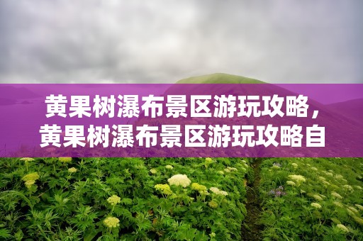 黄果树瀑布景区游玩攻略，黄果树瀑布景区游玩攻略自驾游