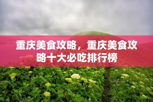 重庆美食攻略，重庆美食攻略十大必吃排行榜