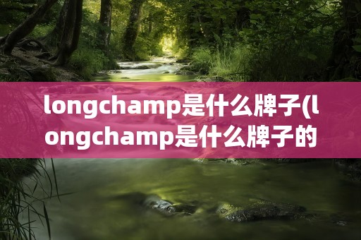 longchamp是什么牌子(longchamp是什么牌子的包包)