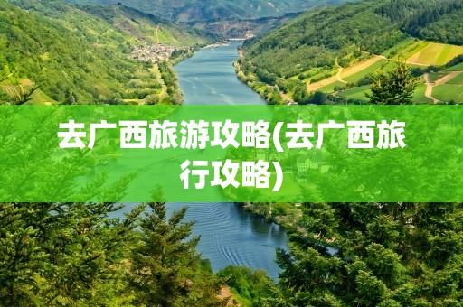 去广西旅游攻略(去广西旅行攻略)