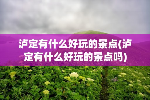 泸定有什么好玩的景点(泸定有什么好玩的景点吗)