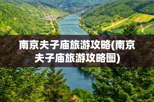 南京夫子庙旅游攻略(南京夫子庙旅游攻略图)