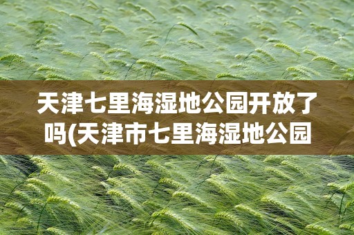 天津七里海湿地公园开放了吗(天津市七里海湿地公园开放了吗)