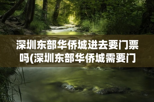 深圳东部华侨城进去要门票吗(深圳东部华侨城需要门票吗)