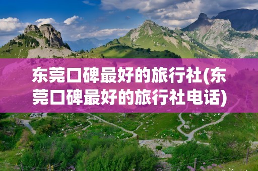 东莞口碑最好的旅行社(东莞口碑最好的旅行社电话)