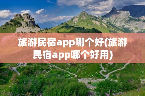 旅游民宿app哪个好(旅游民宿app哪个好用)