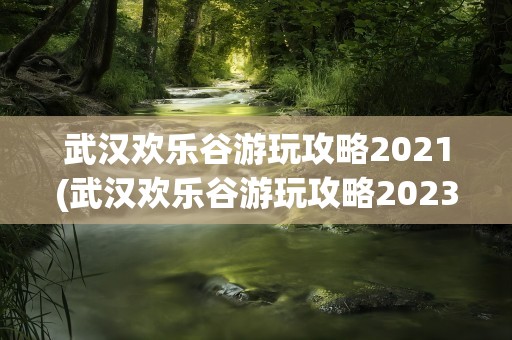 武汉欢乐谷游玩攻略2021(武汉欢乐谷游玩攻略2023)